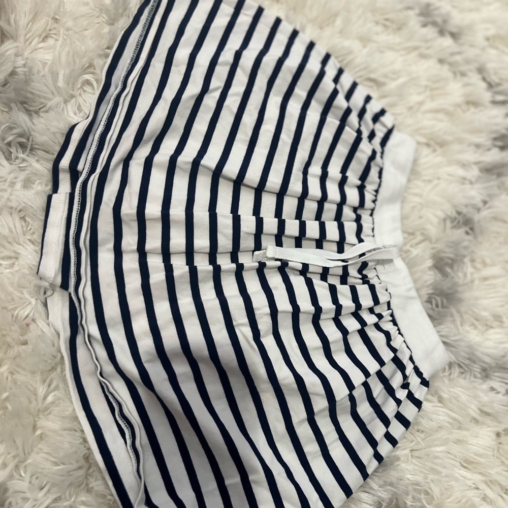 Cartier White and Navy Striped Garment